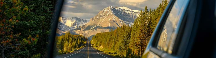 road in canada wilderness